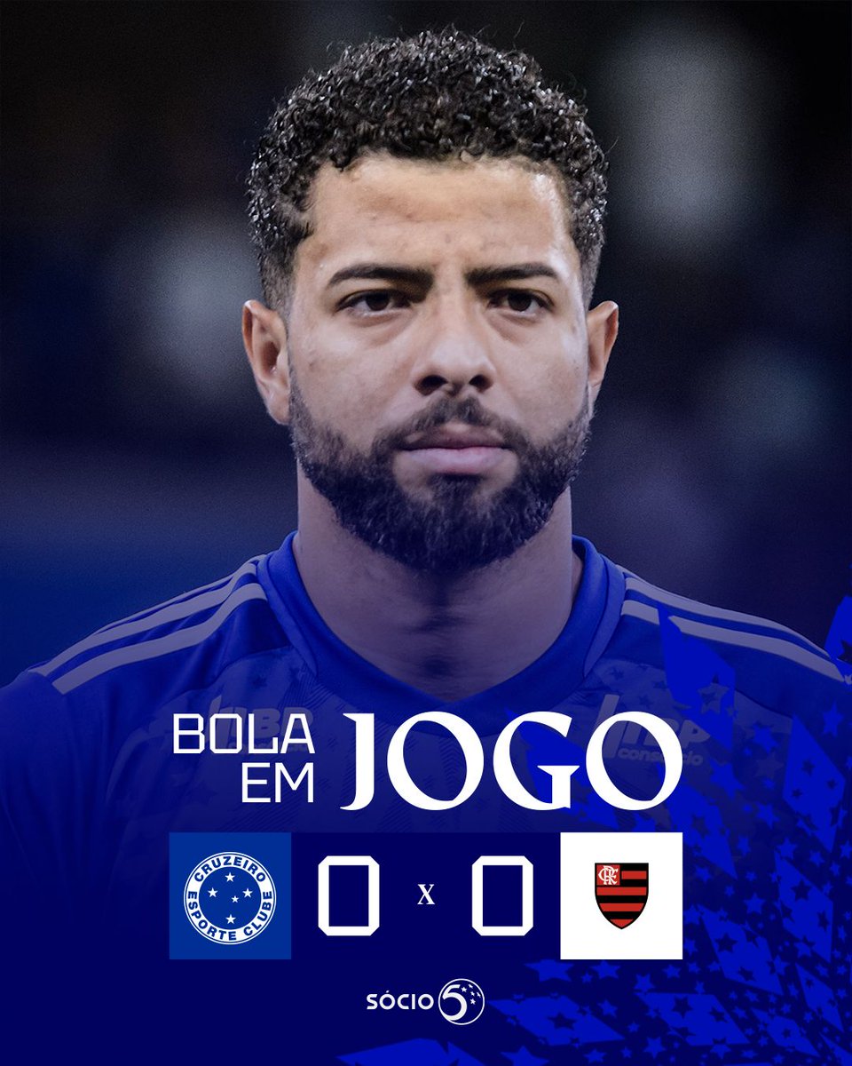 🕘 0’ | 1T | Começa o jogo!
VAMOS PELOS 3 PONTOS, CRUZEIRO!
🔷 #CRUxFLA | 0-0 | #SouCruzeiroTradição