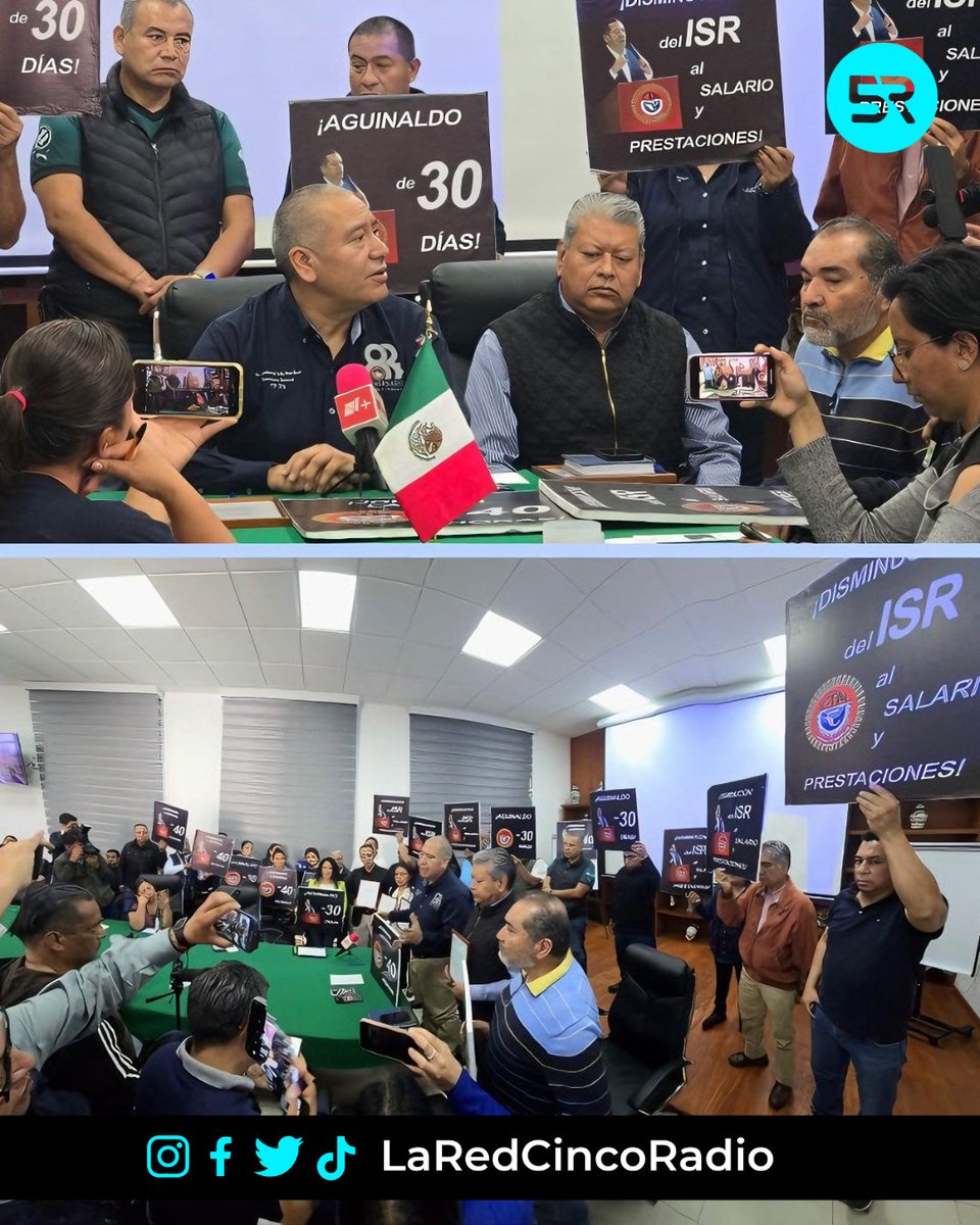 laredcincoradio's tweet photo. 💬|| @leobardosoto , líder de la CTM, aseguró que más de 85 mil trabajadores recibirán su aguinaldo y prestaciones de fin de año puntualmente. Además, destacó las reuniones con Javier Aquino Limón para concluir la administración sin adeudos. #Trabajo #Prestaciones #Puebla https://t.co/UZhY5JnbcF