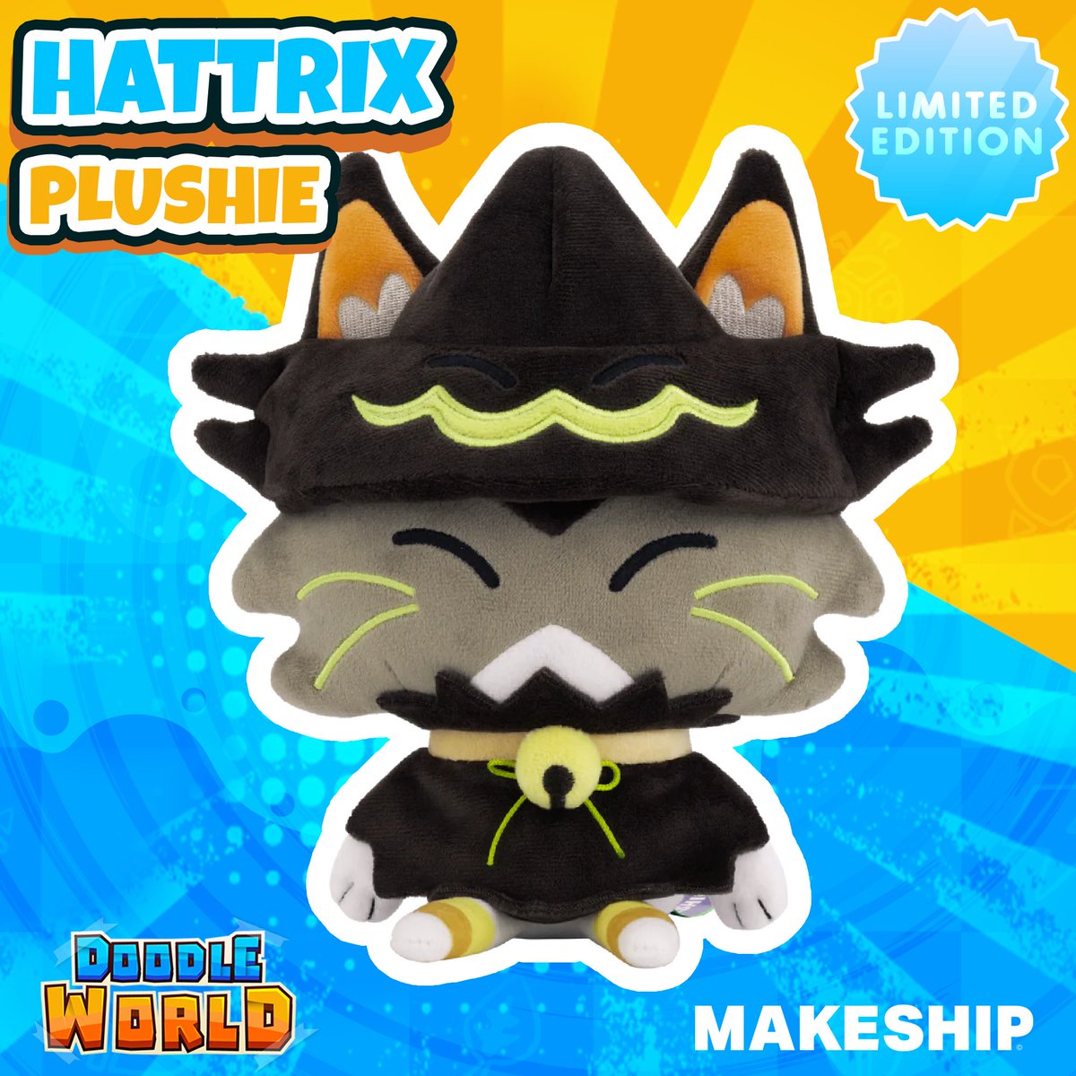yo. 

HATTRIX PLUSH.

makeship.com/products/hattr…

#DoodleWorld #Roblox