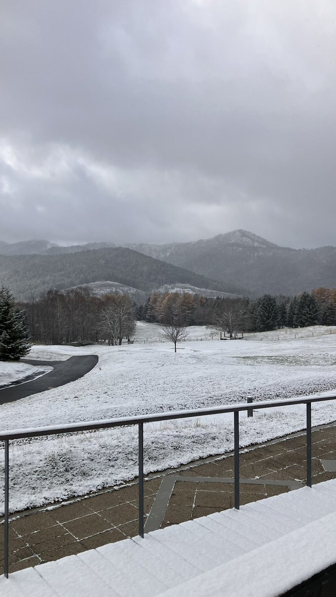 farmdesigns2's tweet photo. 🐄トマム店🐄
本日はしっかりと雪を観測☃️☃️
牧草地は真っ白に、まだまだ降雪の見込み❄️
例年12月スタート時期に積雪は少なく
スキー場のコースが全て開いてない状況でしたが
今シーズンはこのまま雪がたくさん降ってくれると嬉しいです!
#farmdesigns https://t.co/H3g4j1429T