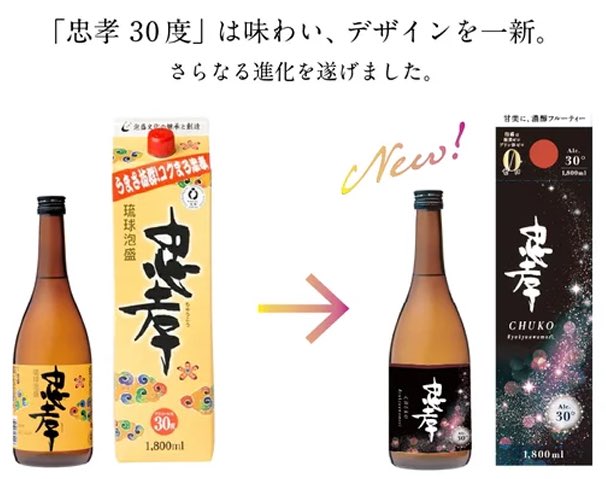 chukoshuzo's tweet photo. 今朝の沖縄タイムス紙に載りました❣️

✨味わぃ香り一新【新忠孝30度】発売✨

新たな酵母で開発した本製品、是非味わってくださぃませ(*´꒳`*)👍 https://t.co/hEbgDMHhKE