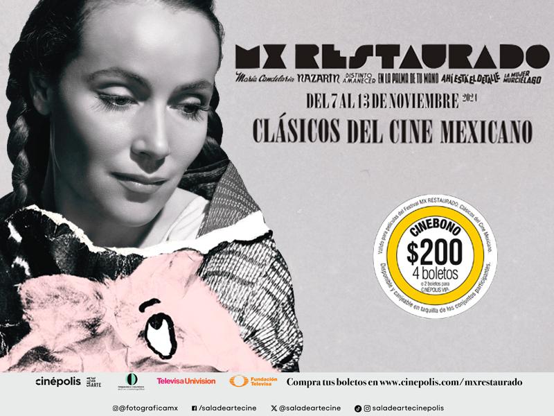 #MXRestaurado, iniciativa de <a href="/fundtelevisa/">Fundación Televisa</a>  y <a href="/Cinepolis/">Cinépolis</a>, es un espacio dedicado a preservar el patrimonio fílmico nacional. Del 7 al 13 de noviembre, disfruta grandes clásicos restaurados en 52 complejos Cinépolis en 33 ciudades del país.

Leer más👉 [ ibit.ly/OJOTI ]