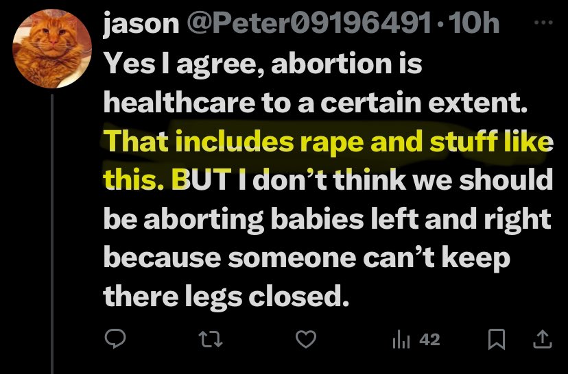 Peter09196491's tweet photo. @chlorof00rm @roomlights @Vinaytiwari71 @PRETTIBARBLUI Are you reading my comments? I literally said with the exception of rape and stuff like this implying to the comment I was replying about the woman you were talking about. https://t.co/e2cooXdG60