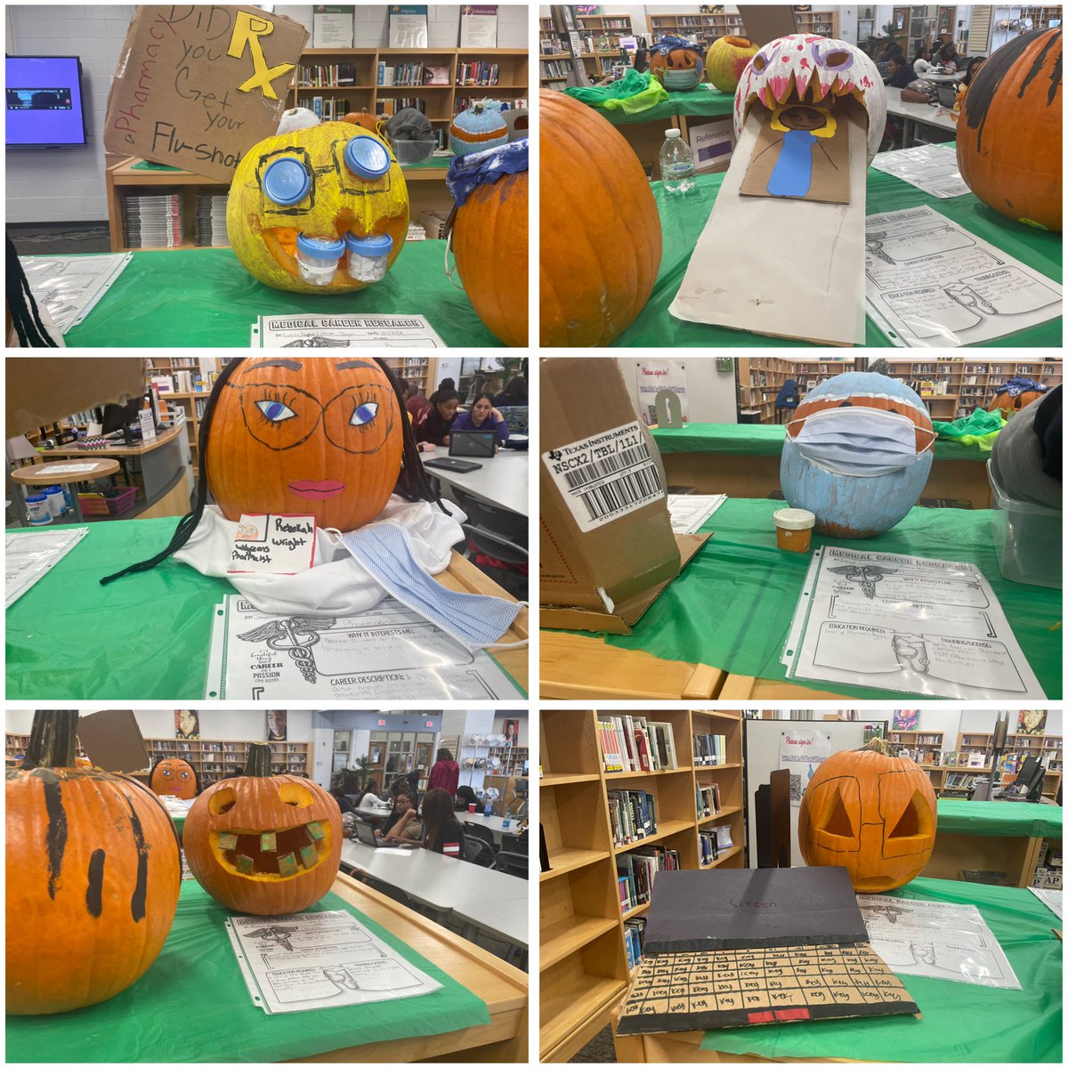 rvhs's tweet photo. Blazers in action! Our Health Science 1 students put their skills to work in the library’s Makerspace, exploring healthcare concepts and creating hands-on projects. 💜🩶 #RVBlazers #FutureHealthcareHeroes #MakerspaceLearning https://t.co/31k2XEb7EI