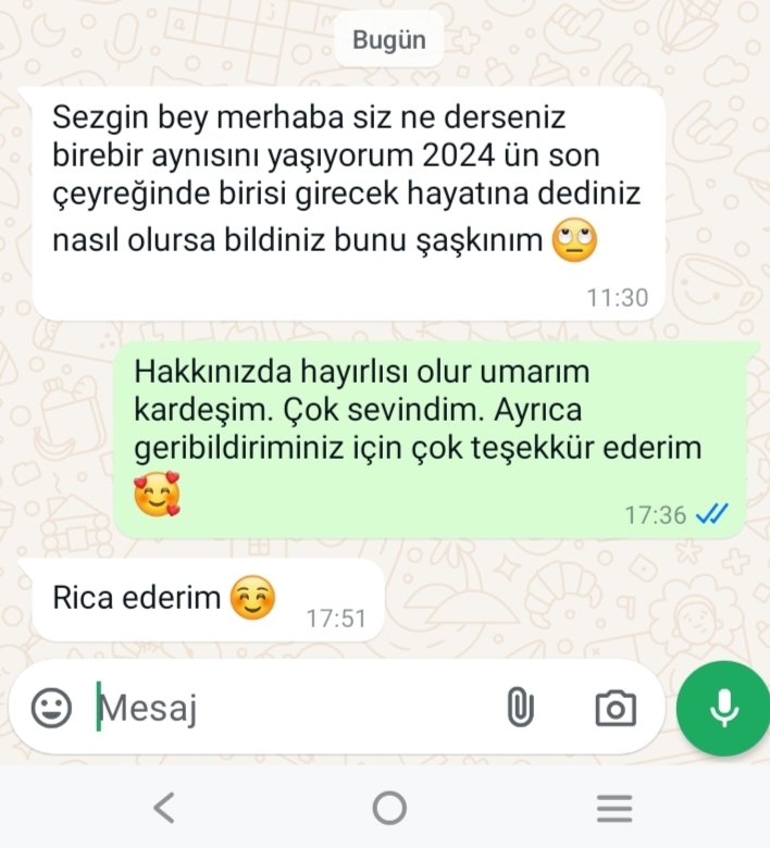 SEZGİN'LE TAROT ANNE ADI ÜZERİN'DEN GERÇEK BAKIM ❤️
