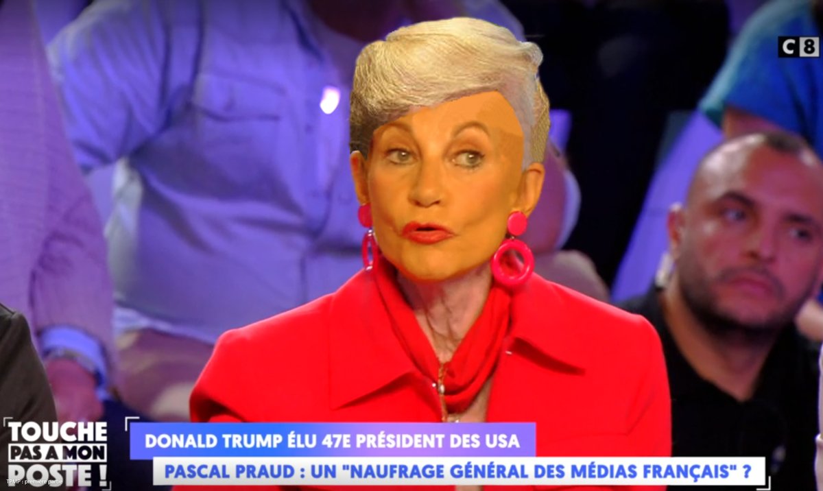 BillTrailli's tweet image. #C8 #TPMP #Hanouna  
6 novembre 2024 : 40 min. de louanges, éloges, glorifications, encensements pour #Trump