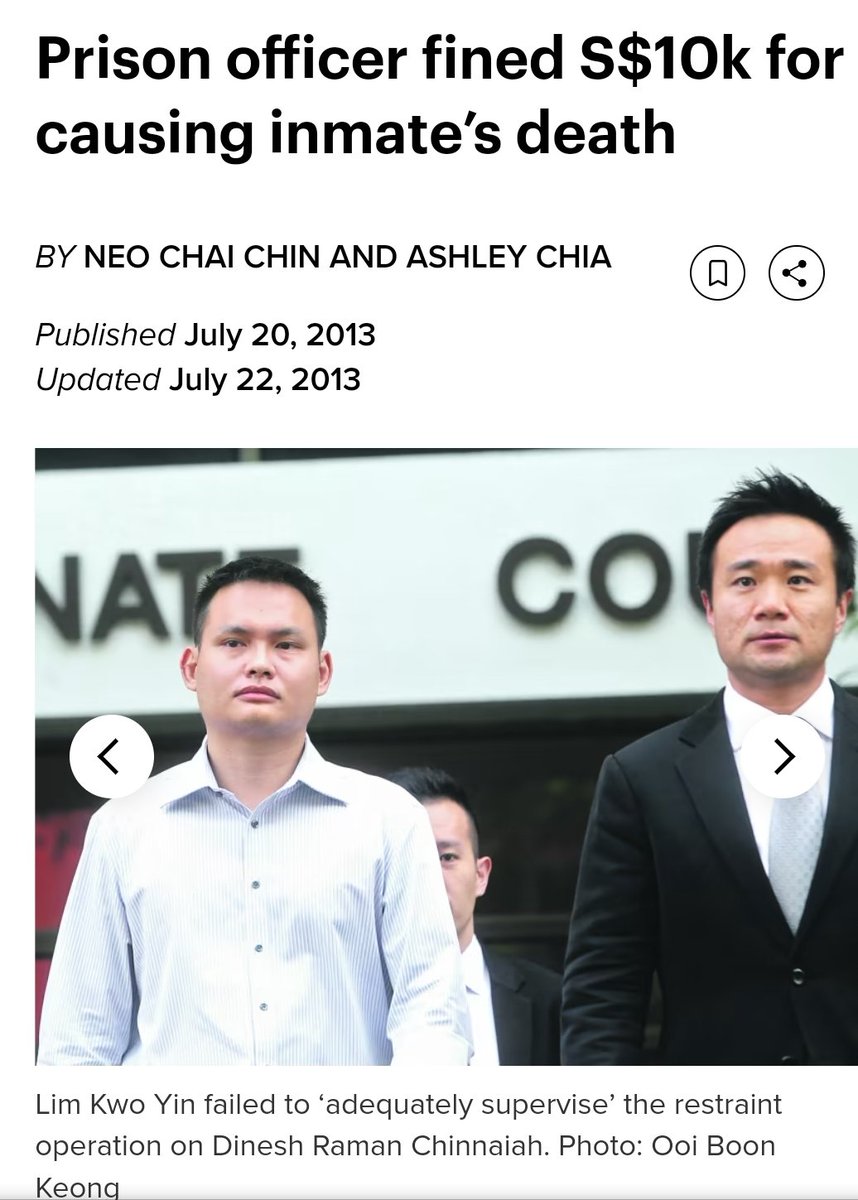 astaf_gorilla's tweet photo. Hey off topic but did you know if you are imprisoned for drug abuse in sg you are banned from govt and govt-affiliated jobs but a prison warden (a civil servant) can literally be responsible for an inmate's death, still get promoted and win a medal? https://t.co/PeZS1hNRBo