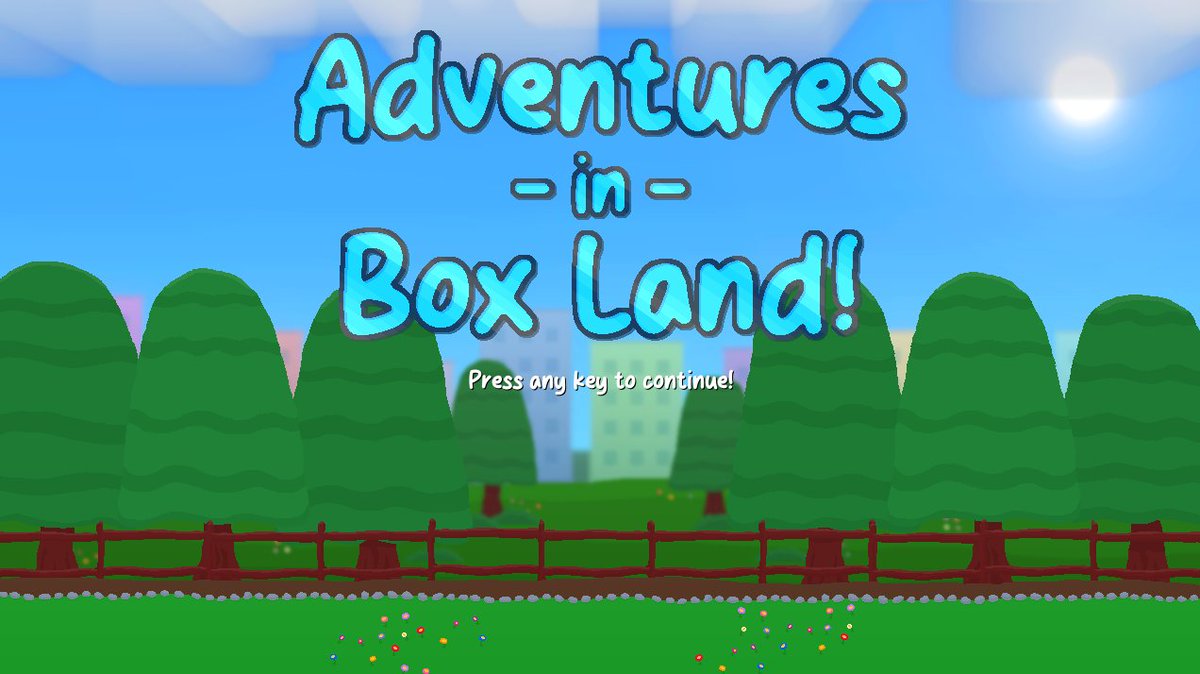 Got a WIP title screen up and running for Adventures in Box Land! In the process of getting some music commissioned as well.

#indiegame #indiedev #GameMaker #gamedev #IndieGameDev