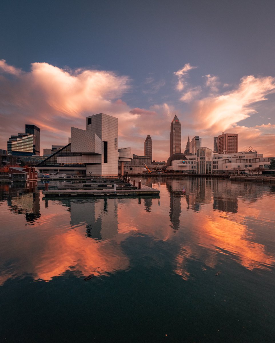Tonight’s North Coast Sunset in Cleveland, Ohio