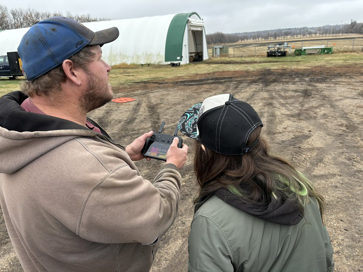 LoniRose18's tweet photo. We thought one of the coolest support services from the farm department was the work that they do with drones. https://t.co/W3sV0yipuf