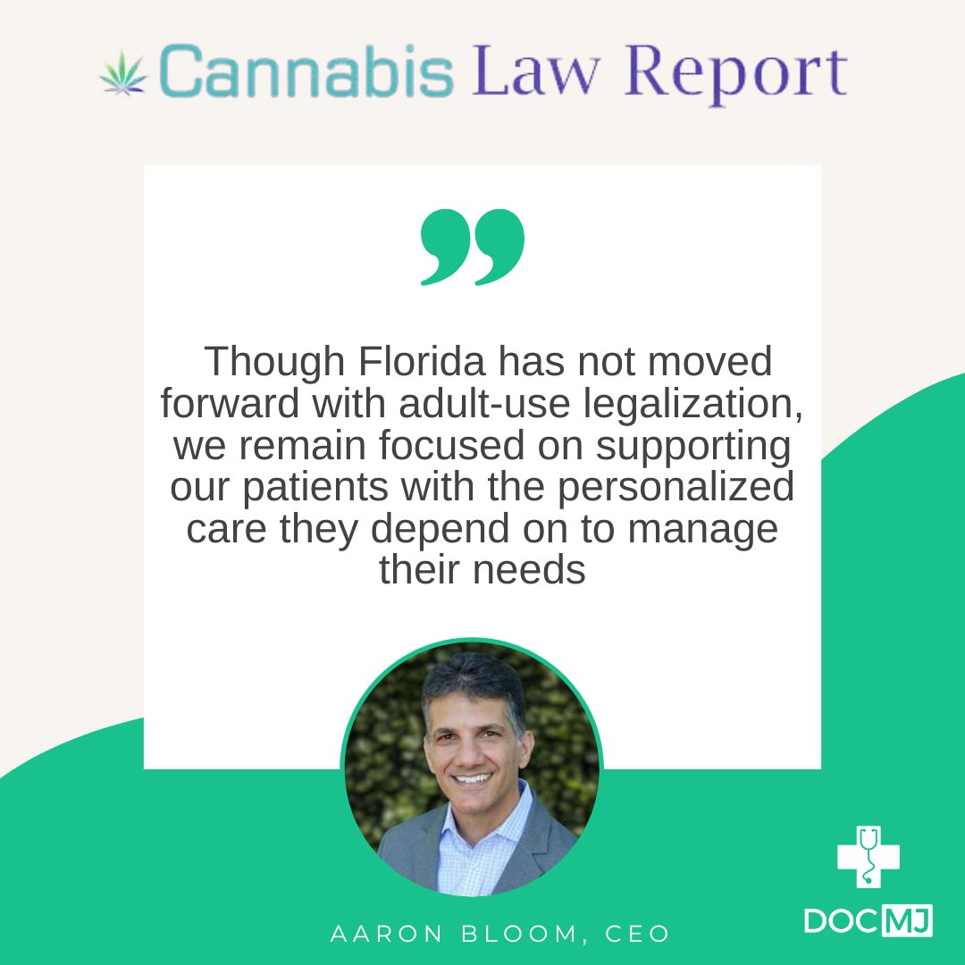 DocMJPatients's tweet photo. Our CEO, #AaronBloom, recently sat down with Cannabis Law Report to discuss the latest on #Amendment3 and its recent setback. - #docmj https://t.co/PxNW6tz60n