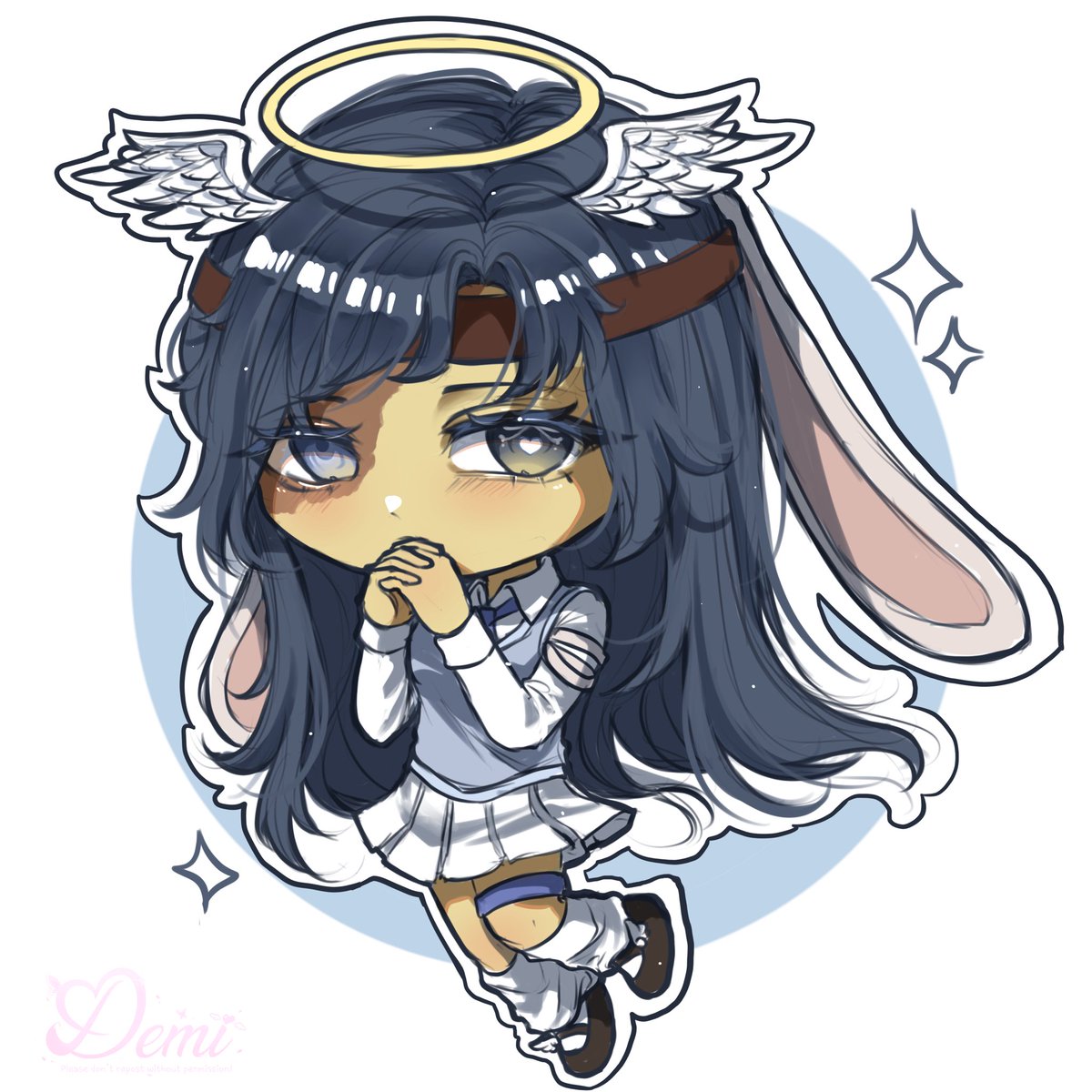 DemiiiPinkFox's tweet photo. 💛🩵🪽 https://t.co/WhGiXCF4IH