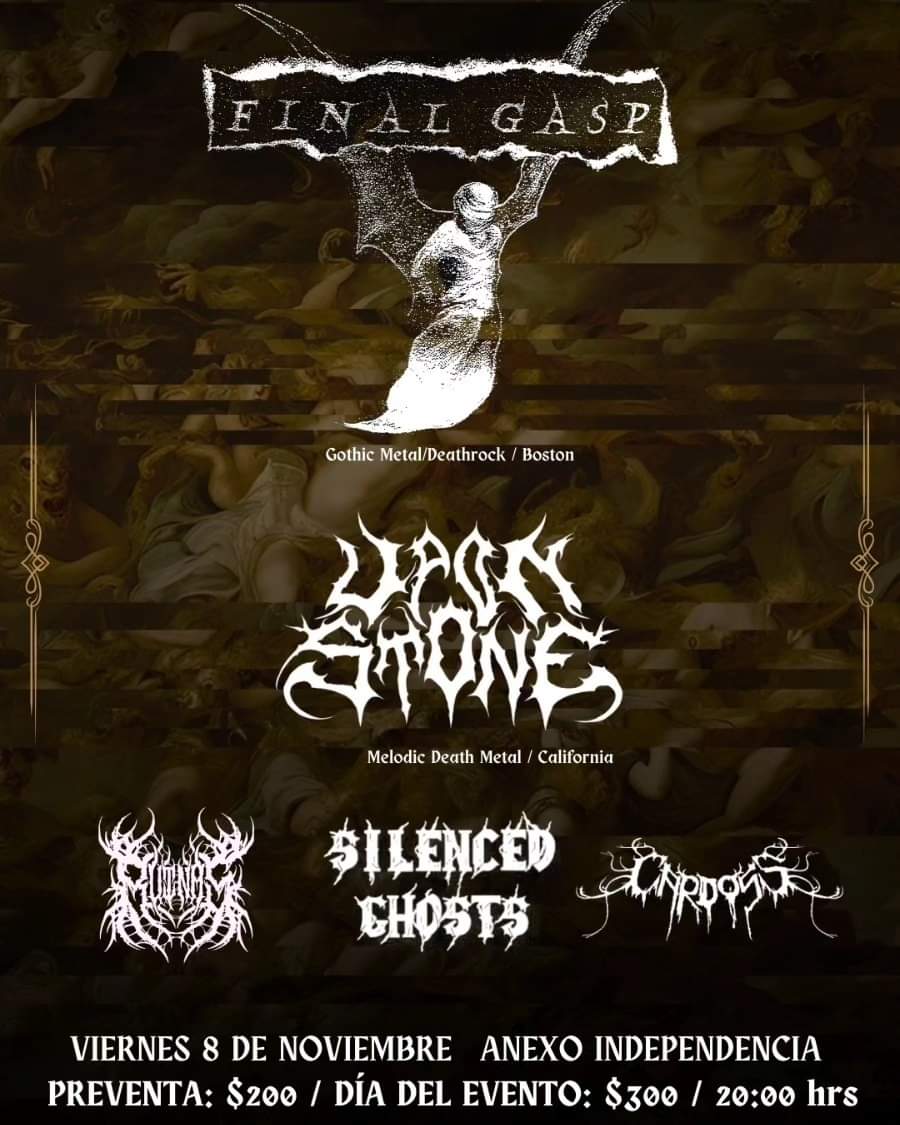 ludikagdl's tweet photo. #Conciertos 
Este fin de semana llegan a México #FinalGasp desde Boston y los californianos @UponStone con una pequeña gira que incluye el show de este viernes en Anexo @foindependencia y dos días después en #ForoBizarro de la CDMX 🇲🇽 

🎟️🎟️ vía @aremamx https://t.co/N1zWa7vwtX
