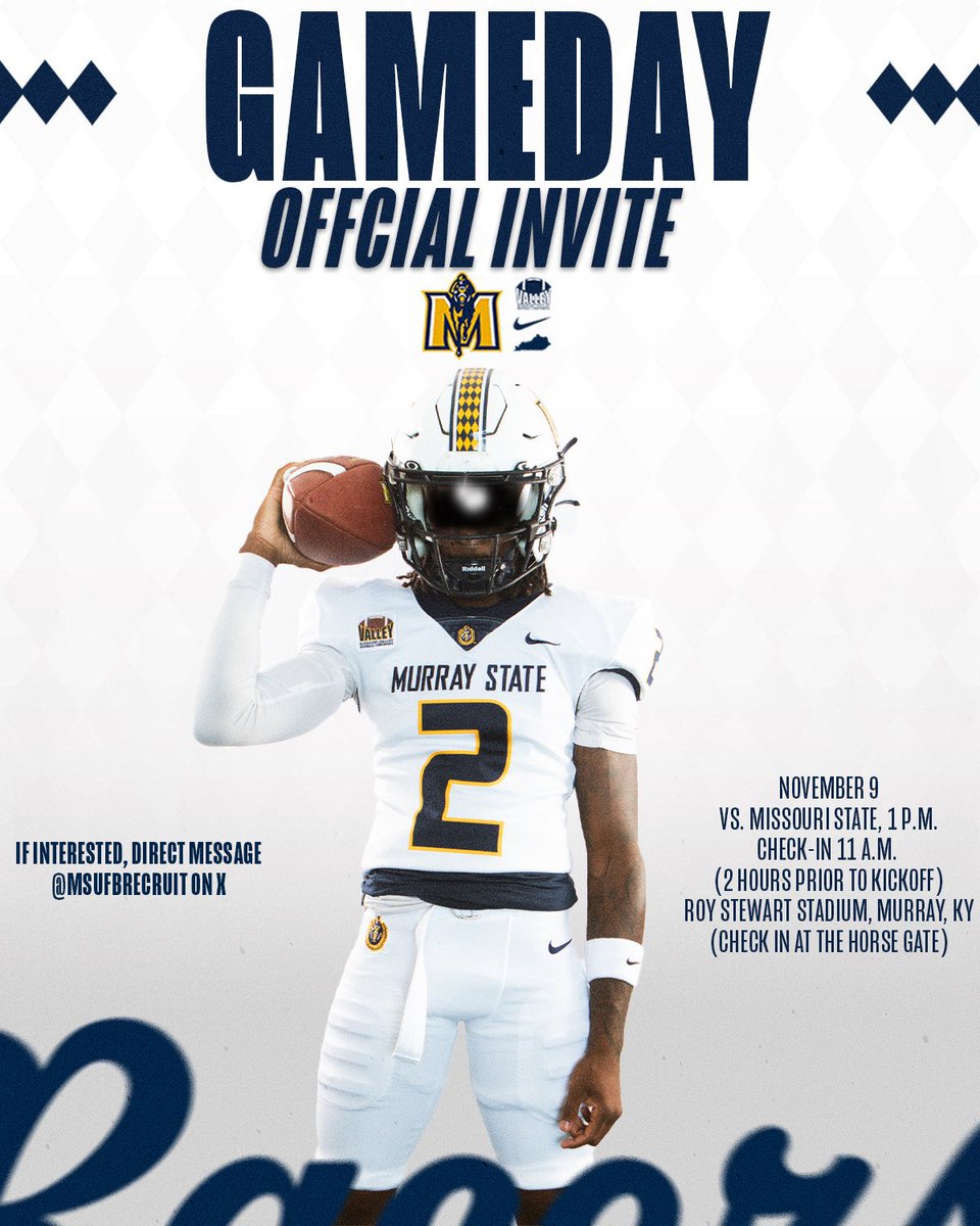 Diego_ovalle1's tweet photo. Thank you for the Game day invite Murray state!! Very grateful @MSUFBRecruit @BrannonTidwell @Coach_Kraus @One11Recruiting @TXTopTalent @og_justen https://t.co/5f7MUvg0u6