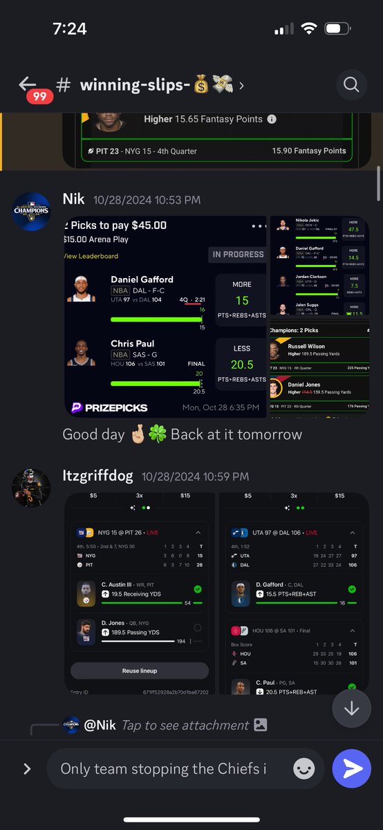 ShyGotPicks's tweet photo. 100+ People eating DAILY in the discord. We growing a WINNING community ✅💸 

You can jump in for FREE right now. We in there cooking up slips all day‼️ 

Join here let’s win: https://t.co/ZKeCHnHAfE https://t.co/hKIW4XzSMO