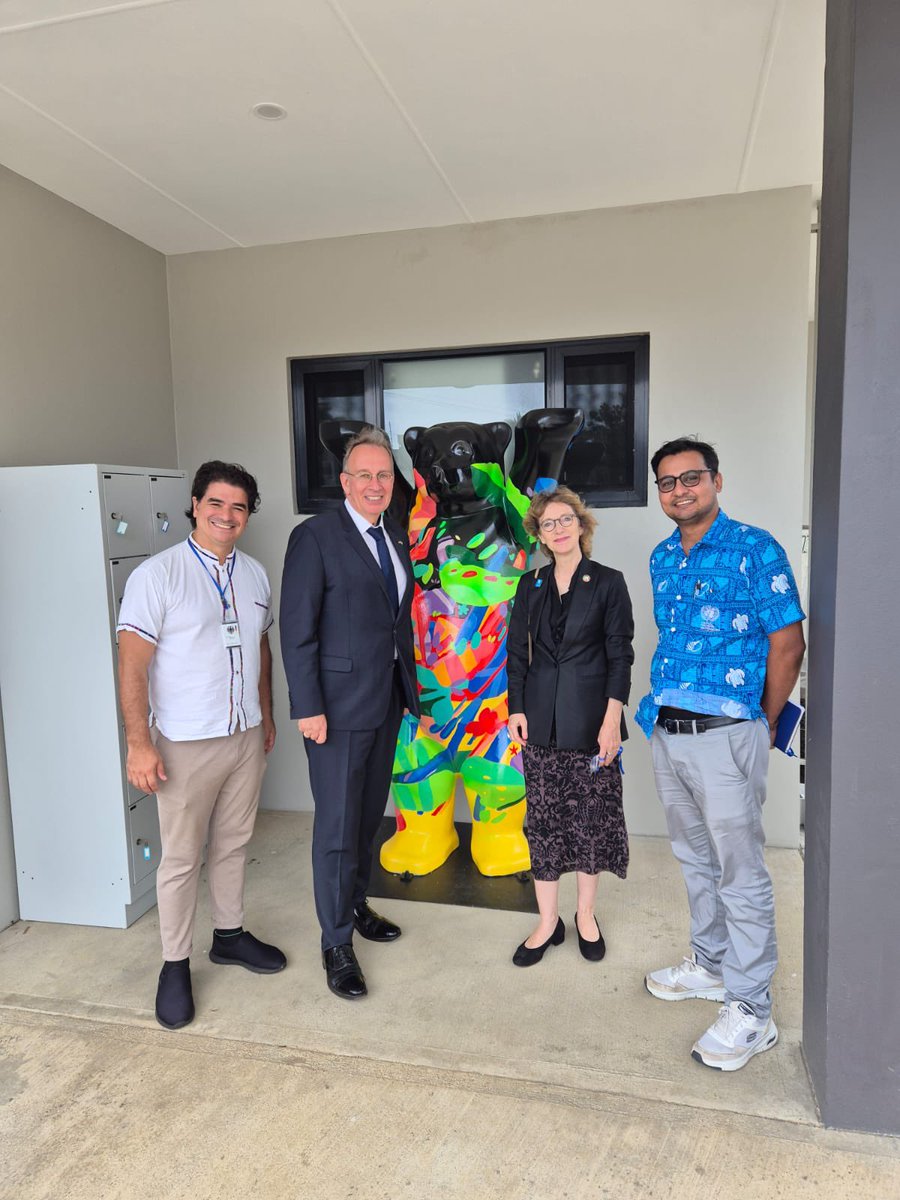 GermanyPacific's tweet photo. Great meeting with @OHCHR_Pacific and @OHCHRPacific_RR discussing the nuclear legacy issues impacting the Pacific region. Addressing these concerns is crucial for justice, health, and sustainable development. #PacificUnity #NuclearLegacy #HumanRights ๐บ๐ณ๐ https://t.co/kn4Jnx822t