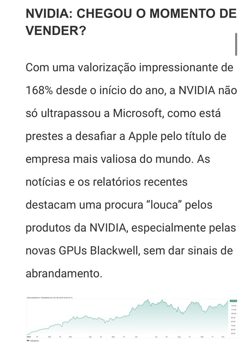 Semana intensa nos States! 😅🇺🇸 Ainda não tive oportunidade de comentar as earnings em detalhe…

Resumidamente, como venho a partilhar, entre agosto e outubro, reforcei as minhas posições na Amazon, Google, Visa e NVIDIA, e os retornos até agora foram muito positivos. A