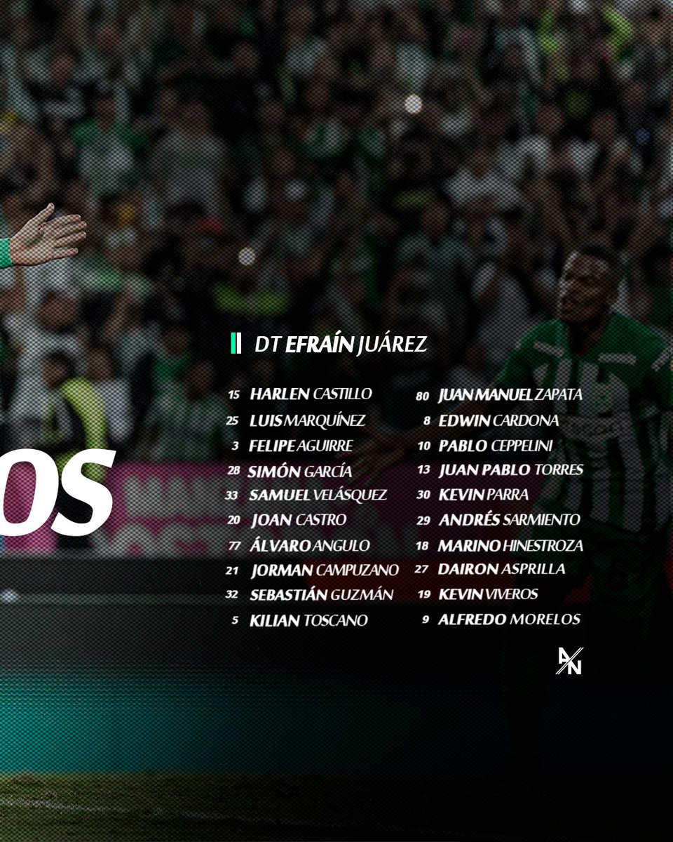 Estos son los convocados para el juego ante Pereira 📋🟢⚪️

#VOLVEREMOS 
#VamosTodosJuntos🇳🇬