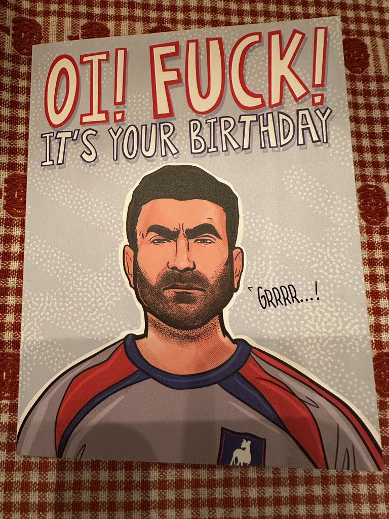A fitting card for my birthday
