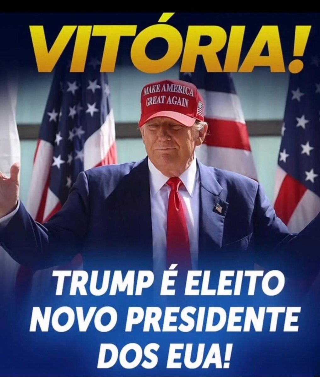🌍 Candidato republicano que é de direita, levou a vitória nesta quarta-feira (6/11) contra a adversária democrata Kamala Harris que é de esquerda. 

Ele volta ao cargo que deixou em 2021.

Que Deus abençoe os EUA e o Brasil🇧🇷 #ojogoéavera
