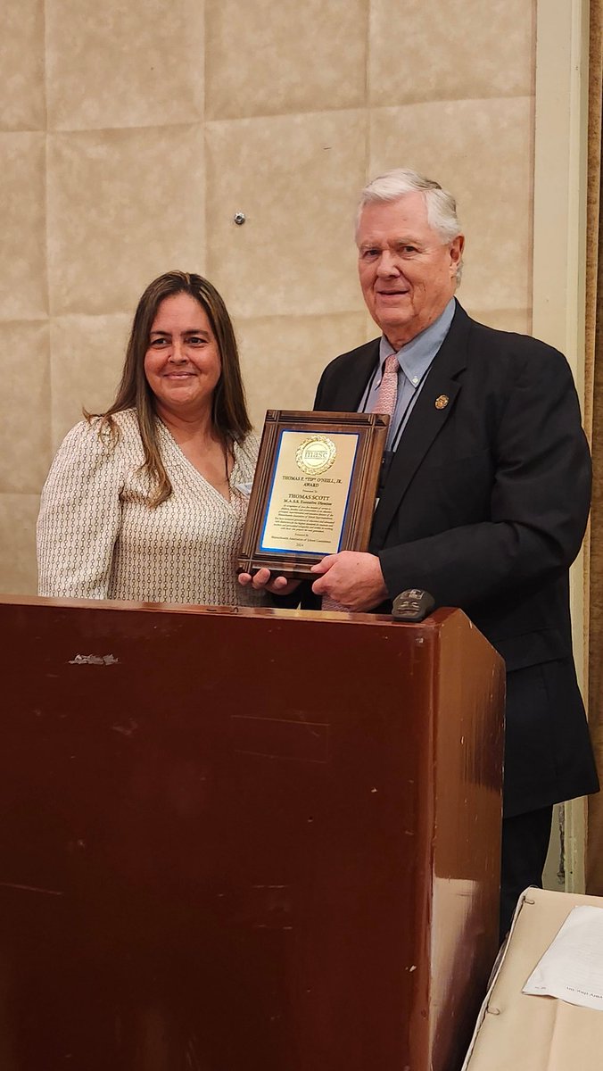 Congrats to Tom Scott on being recognized as the 2024 MASC Tip O'Neil Lifetime Acheivement Award winner. #MASCMASS24