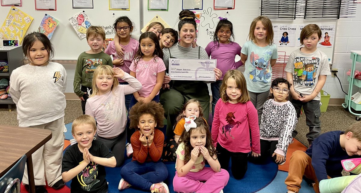 I am extremely grateful to receive this grant from <a href="/BPSFNE/">BPS Foundation</a>! Young artists at <a href="/BerthaBobcats/">Bertha Barber Elem</a> will now have their art lessons connected to physical picture books 💙 📖 #teamBPS #championsforchildren #MakingConnections
