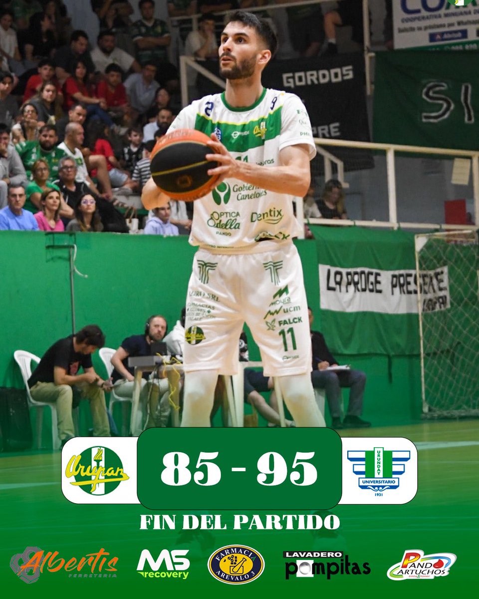 Fin del partido. 

Esto sigue, muchachos. 

#PandoEsLiga