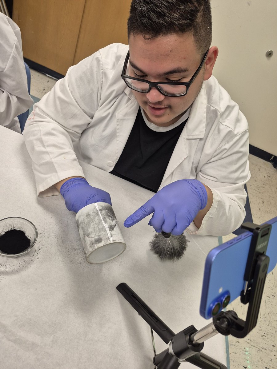 Processing Latent Fingerprints. Our future Crime Scene Technicians in training with Ms. Bee. <a href="/McAllenISDCTE/">McAllen ISD CTE</a> <a href="/McAllenISD/">McAllen ISD</a> <a href="/EcAchieve/">Achieve Early College High School</a>