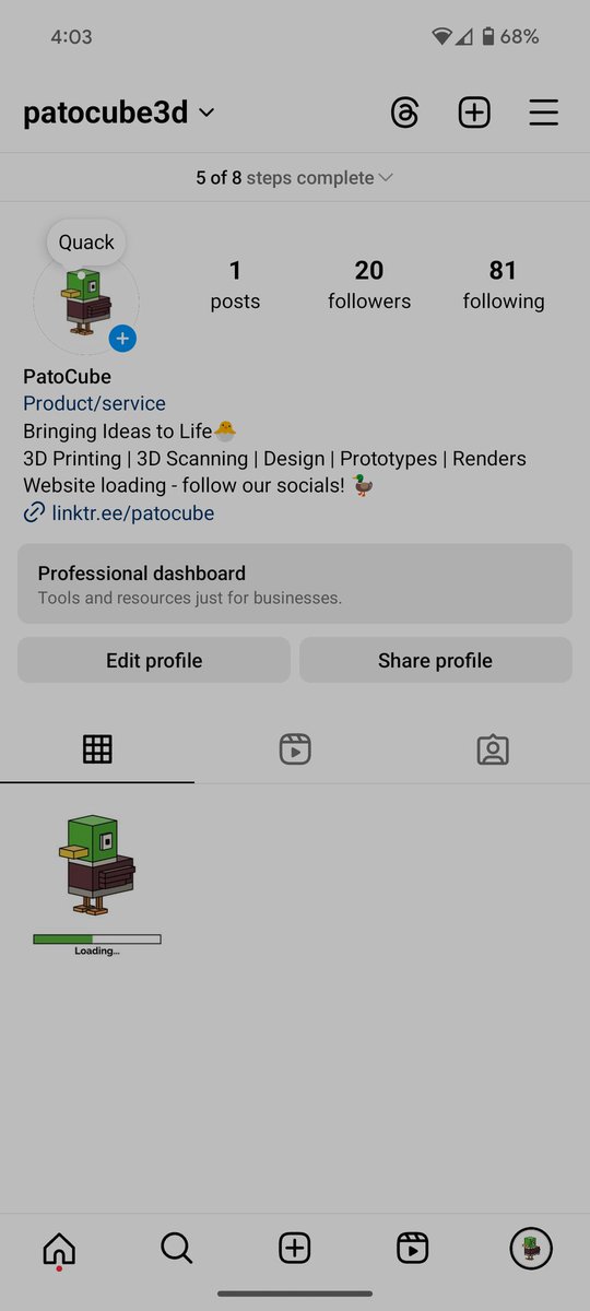 Socials off to a start!
Where are my #3dprinting frens at?