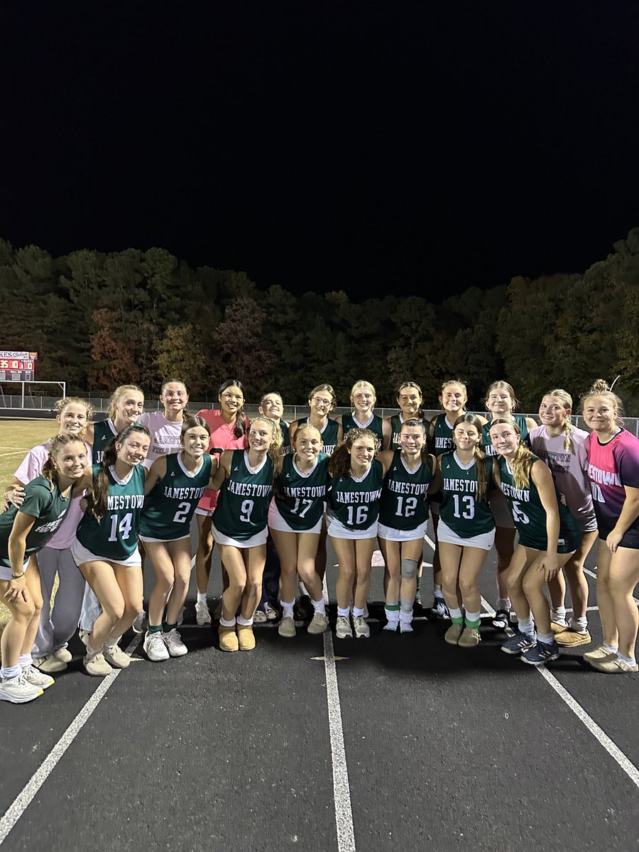 Moving on to the Region Finals!

Congratulations Jamestown Field Hockey on your 6-0 win over Warhill. With the win, Jamestown earns a state tournament berth! 🦅 Go Eagles!