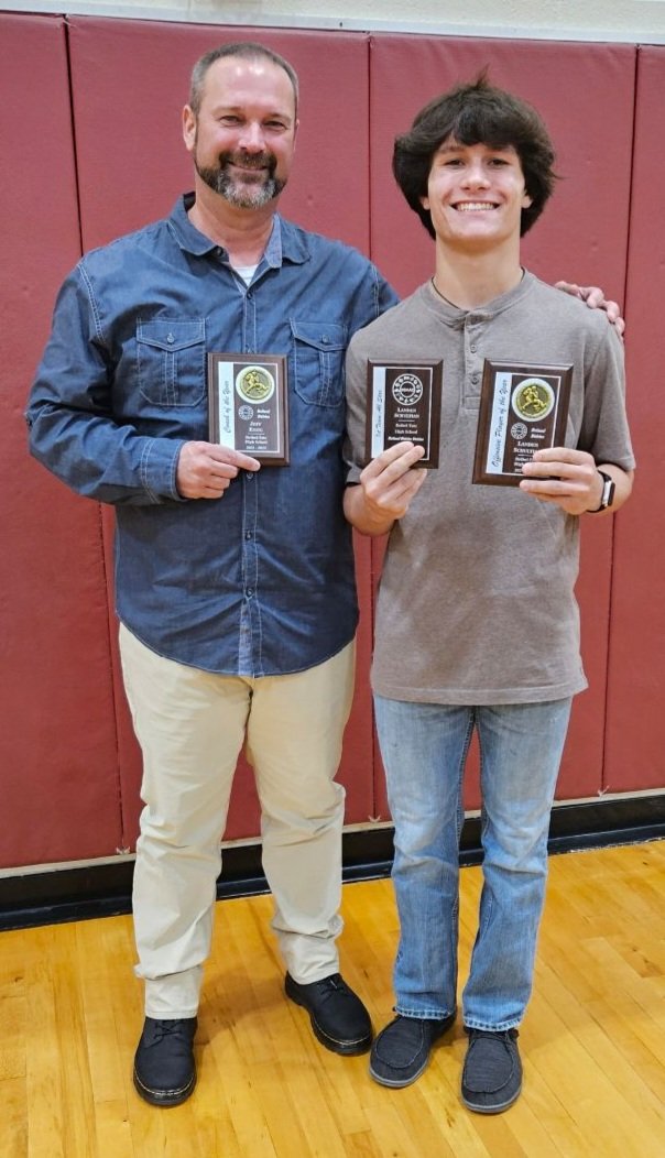 CoachJeffEssig's tweet photo. Congratulations to our 1st Team National Division All-Stars! Congratulations to OPoY Landen Schultian & DPoY Talon Armacost!
#Homegrown🏈
#BTFB24🏈
#TateTempo9🐯
#RepThePaw🐾
#CommitToBTFB🏈
#Expect2Win💪 https://t.co/ltpxmOFyVv
