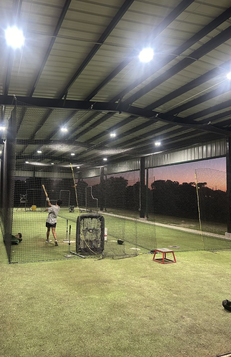 New batting cages w/ LED Lights 

#GoDucks