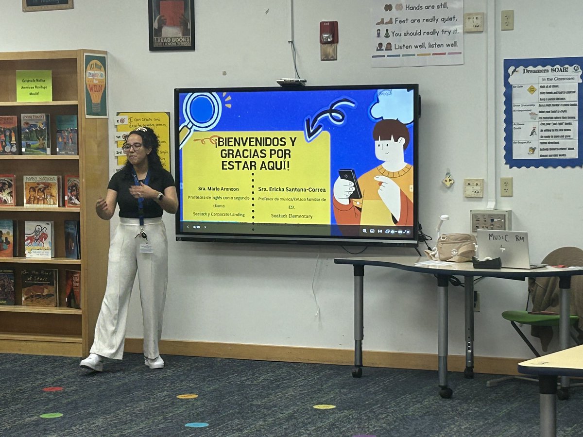 JLauber17's tweet photo. A big shout out to Ericka Santana-Correa for organizing an amazing ESL technology night for our @SeatackDream families. @VBFACE1 https://t.co/i8XTghUVif