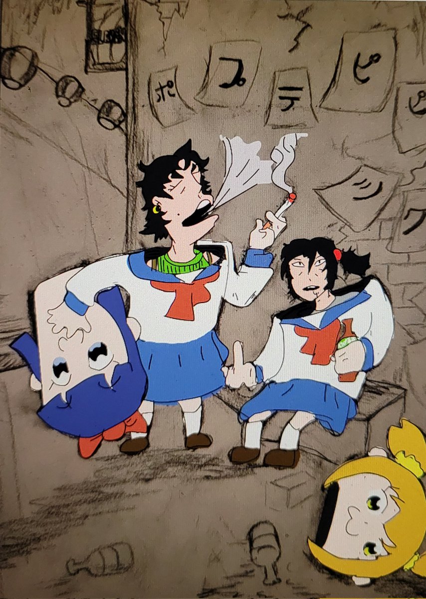 JSJ_Art's tweet photo. Pop Team Epic, but behind the scenes
#popteamepic #Popuko #Pipimi #animedigitalart #AnimeStyle #art #digitalart #art #sketchbook #myart #artmoots https://t.co/TG81B3druc