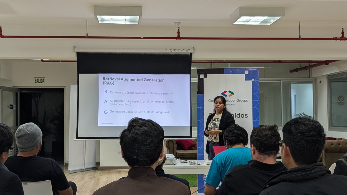 gdgcloudlima's tweet image. Seguimos el #RoadToDevFest Lima 🔥
Victoria Ubaldo nos trae: #RAG en #Gemini con #VertexAl
Ahora ya estamos ready para el #DevFestLima
@GoogleDevsLATAM