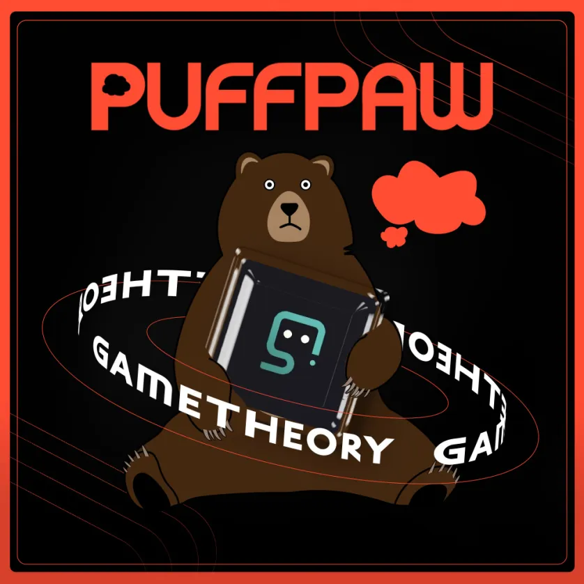 🌬️ Puffpaw x Game Theory 🕹️

Bera SZN is coming and no better time to share this with the crypto markets pumping!

We've been supporting <a href="/puffpaw_xyz/">Puffpaw</a> for a long time and the <a href="/GameTheoryWeb3/">Game Theory</a> community is ready to load up on some pods!!
