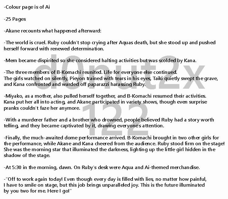 d0nut2x's tweet photo. OSHI NO KO CHAPTER 166 BRIEF SUMMARY https://t.co/pIzavSxb5C