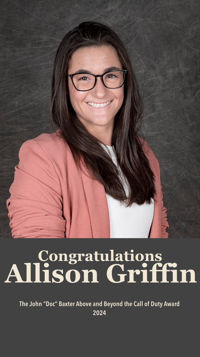KansasATS's tweet photo. 🎉Congratulations to Allison Griffin 🎉

The John “Doc” Baxter Above and 
Beyond the Call of Duty 2024 👏🏼👏🏼 https://t.co/6U9dt38jj4