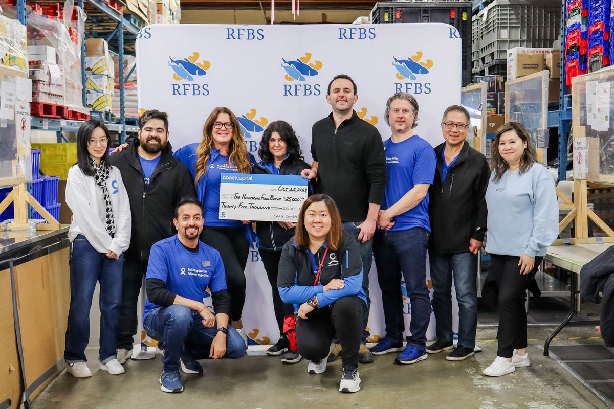 Richmond Food Bank Society (@rfbsociety) on Twitter photo Huge thanks to the amazing team at <a href="/Coast_Capital/">Coast Capital</a> for volunteering at the food bank back in October! ๐ Not only did they help pack transient bags and non-perishable hampers, they also made a generous donation of $25,000! We are incredibly grateful for all their support ๐๐ Huge thanks to the amazing team at <a href="/Coast_Capital/">Coast Capital</a> for volunteering at the food bank back in October! ๐ Not only did they help pack transient bags and non-perishable hampers, they also made a generous donation of $25,000! We are incredibly grateful for all their support ๐๐