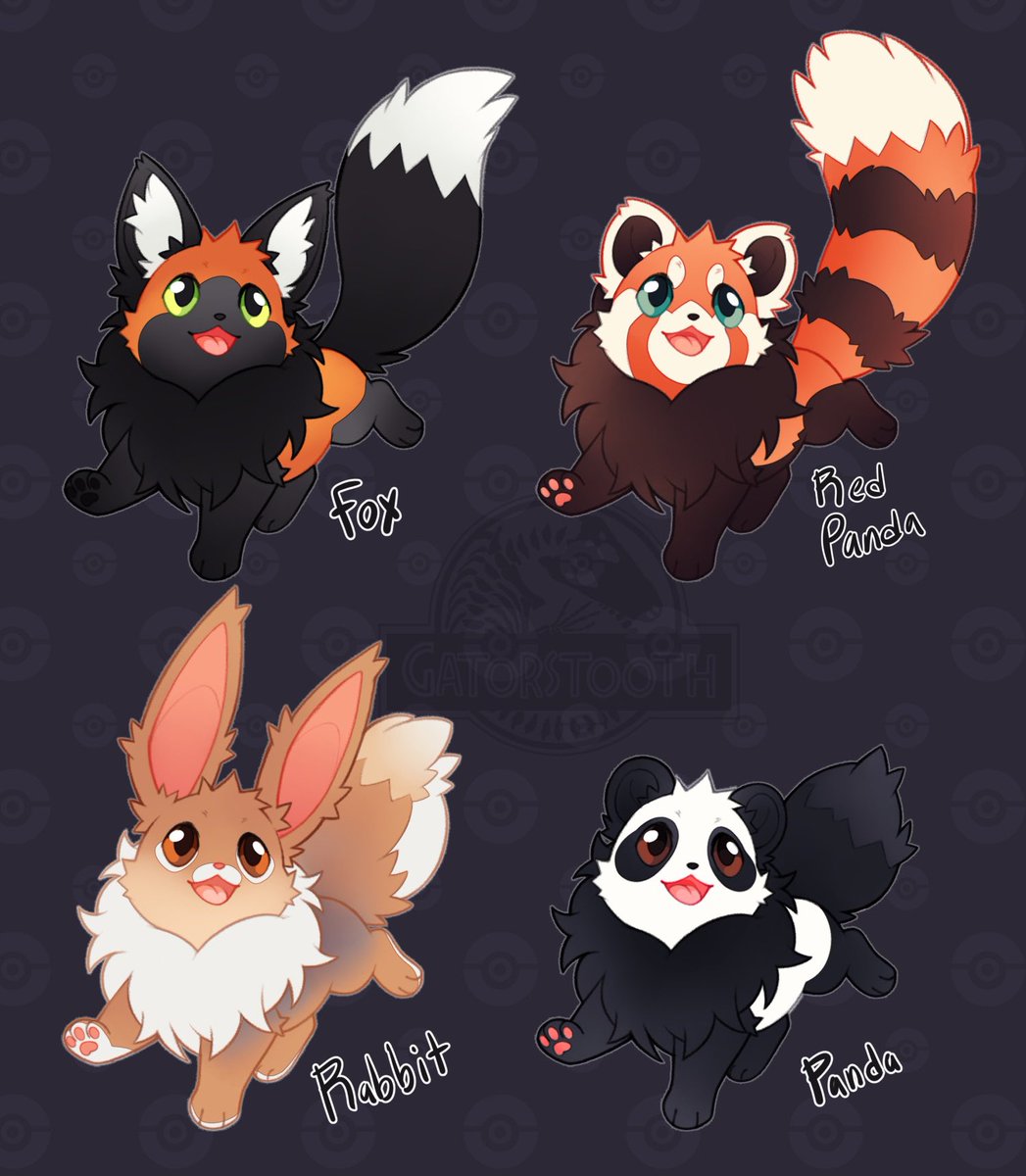 gatorstooth's tweet photo. forest critter eevees! https://t.co/pKU4a1ew7V