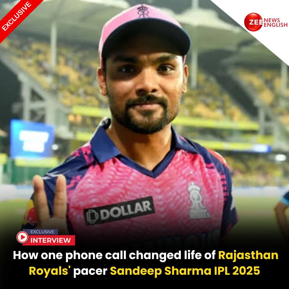 <a href="/sandeep25a/">Sandeep sharma</a> Exclusive Interview: One of the biggest turning points of Sandeep’s career transpired back during the Indian Premier League (IPL) 2023 match between Chennai Super Kings and Rajasthan Royals. 

LINK IN BIO🔗 | Writes <a href="/AshishSatyam7/">Ashish Satyam</a> 

Story link🔗zeemedia.page.link/edY2