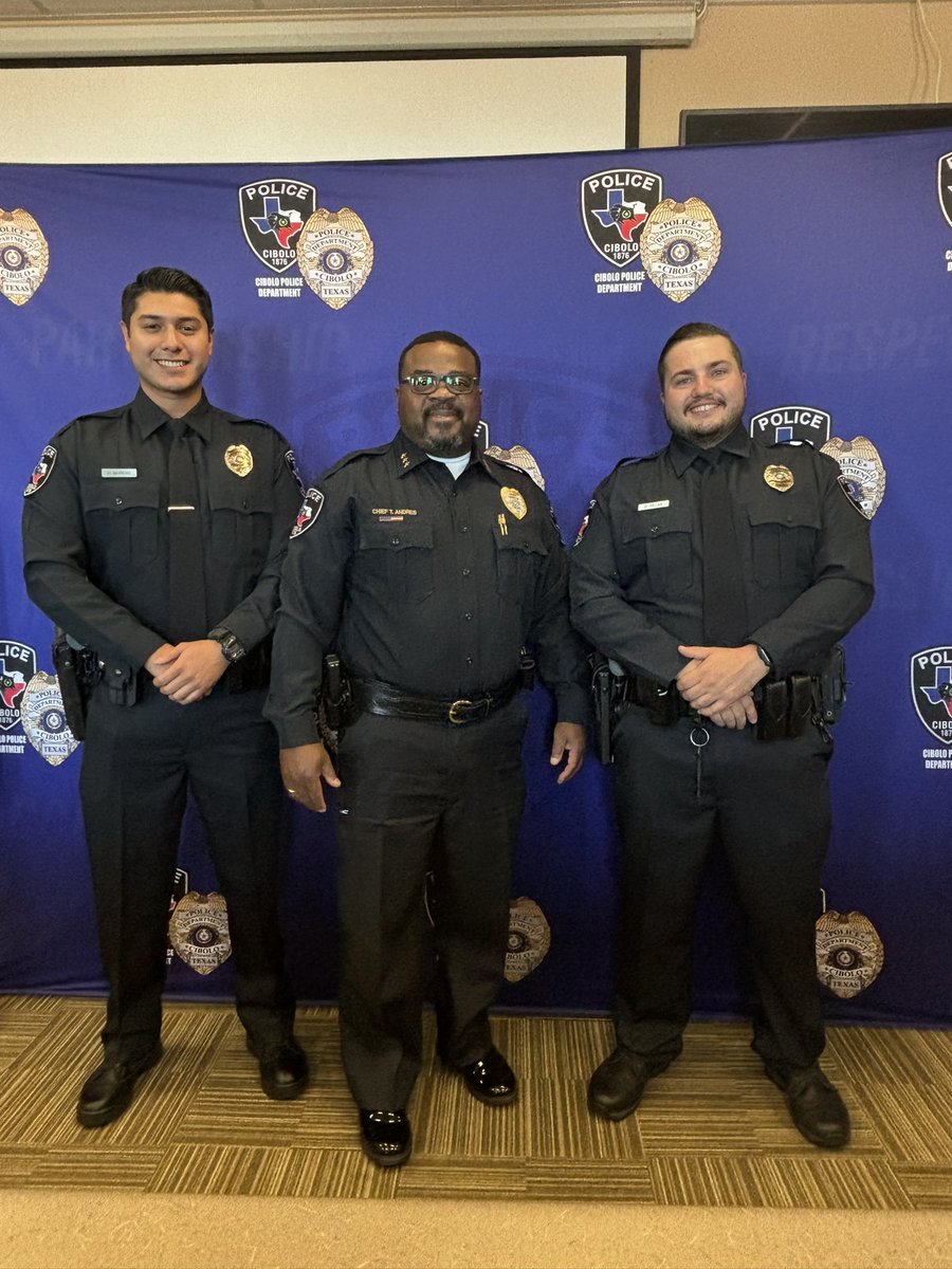 One of the greatest joys of this job is to swear in next the generation of professional police officers for <a href="/CiboloPD/">Cibolo Police Dept</a> and offer some words of wisdom before they head out to serve and protect our <a href="/cityofcibolotx/">City of Cibolo</a> community!