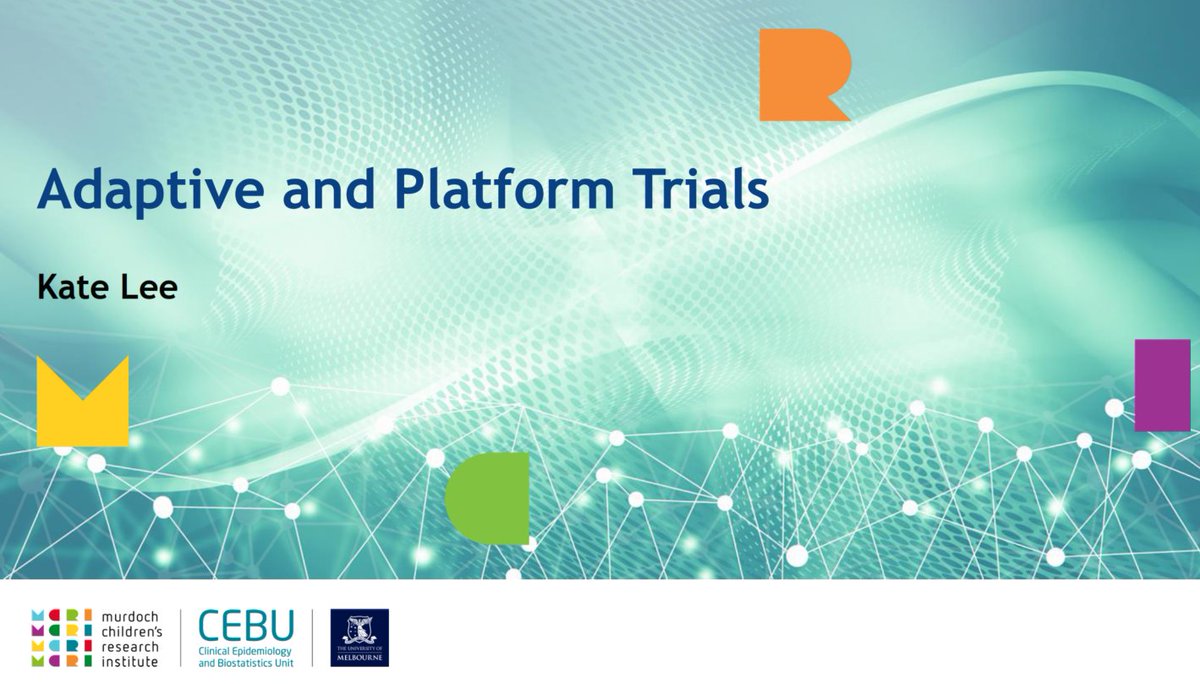 🚀And we're off...with Prof Kate Lee <a href="/CEBU_Melbourne/">Clinical Epi & Biostatistics Unit (CEBU)</a> presenting on everything you need to know about Adaptive and Platform Trials for the MACH #EMCR network - the recording will be available on the <a href="/MACHAustralia/">Melbourne Academic Centre for Health</a> website post-webinar