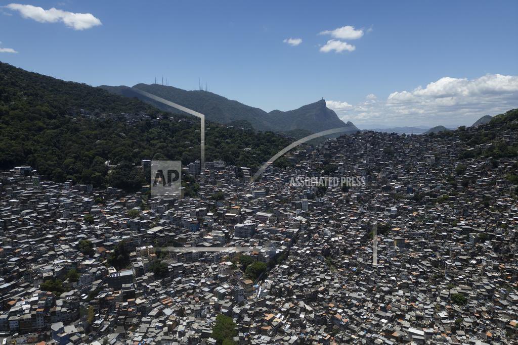 Homes crowd the Rocinha favela in Rio de Janeiro, Wednesday, Nov. 6, 2024. (AP Photo/Bruna Prado)