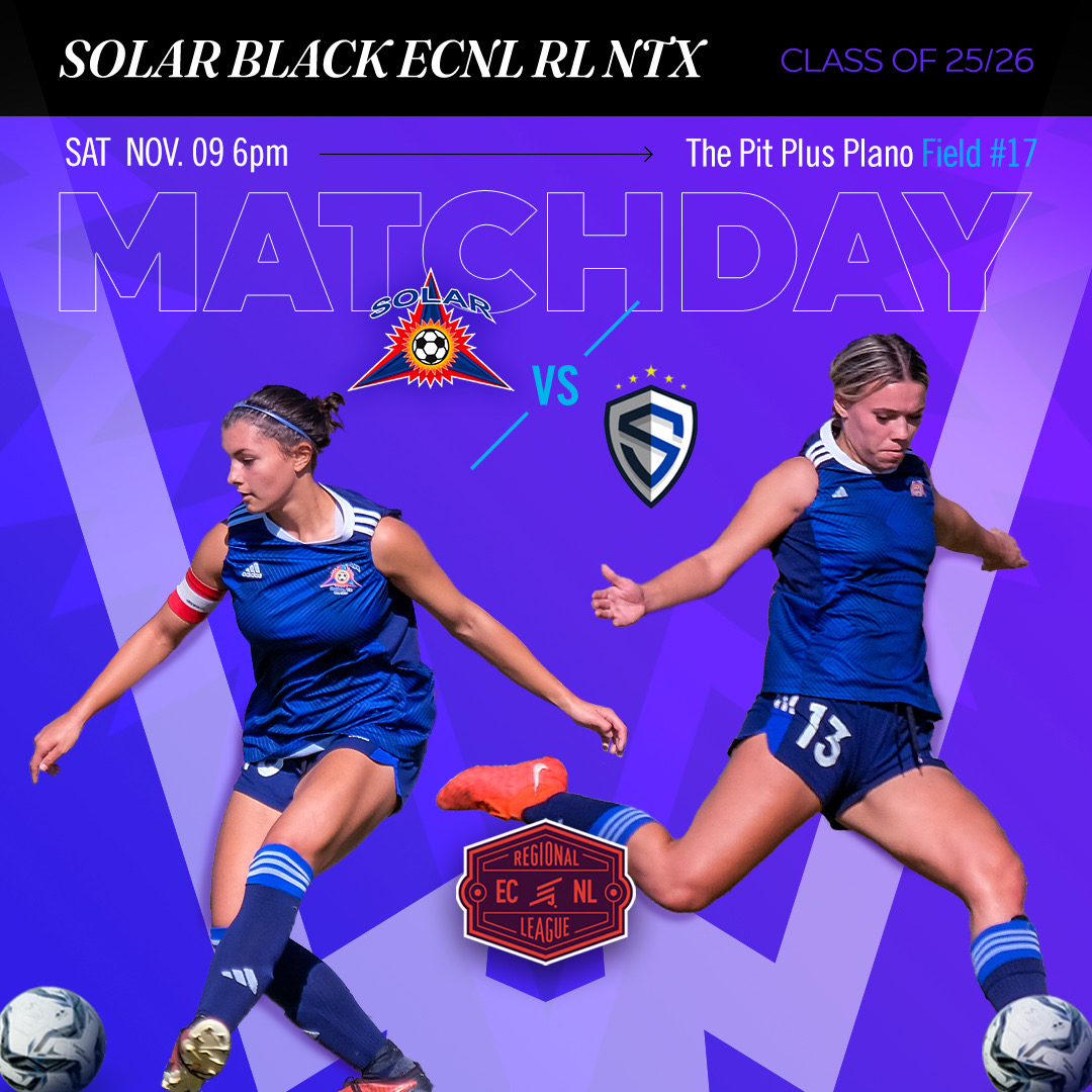 Solar Black 07/06G (@solar06g) on Twitter photo Saturday night kicks off the 1st of 5 games in 9 days... 💼📅📝
College Coaches - drop in and see some outstanding #uncommitted <a href="/SolarSoccerClub/">Solar Soccer Club</a> players 🤩! 🙏
<a href="/BellesSoccer/">Angelo State Women’s Soccer</a> <a href="/LCUSoccer/">Lady Chaps Soccer</a> <a href="/McMurrySoccer/">McMurry Soccer</a>
<a href="/TopDrawerSoccer/">TopDrawerSoccer</a> <a href="/AC_WSoccer/">AC Women's Soccer</a> <a href="/ACU_Soccer/">ACU Soccer</a>
<a href="/PrepSoccer/">Prep Soccer ⚽️</a> <a href="/PrepSoccerTX/">Prep Soccer Texas</a> Saturday night kicks off the 1st of 5 games in 9 days... 💼📅📝
College Coaches - drop in and see some outstanding #uncommitted <a href="/SolarSoccerClub/">Solar Soccer Club</a> players 🤩! 🙏
<a href="/BellesSoccer/">Angelo State Women’s Soccer</a> <a href="/LCUSoccer/">Lady Chaps Soccer</a> <a href="/McMurrySoccer/">McMurry Soccer</a>
<a href="/TopDrawerSoccer/">TopDrawerSoccer</a> <a href="/AC_WSoccer/">AC Women's Soccer</a> <a href="/ACU_Soccer/">ACU Soccer</a>
<a href="/PrepSoccer/">Prep Soccer ⚽️</a> <a href="/PrepSoccerTX/">Prep Soccer Texas</a>