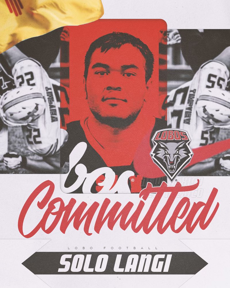 solo Langi (@langisolo) on Twitter photo After talking to God and my family Iโm excited to say Iโm 100% committed to the University of New Mexico. ๐๐ผ Big thanks to <a href="/coachaliifua/">Ricky Aliifua</a> <a href="/jpulou/">Jordan Pulou</a> <a href="/ZacErekson/">Zac Erekson</a> and <a href="/CoachDWilkins/">Donte Wilkins</a> After talking to God and my family Iโm excited to say Iโm 100% committed to the University of New Mexico. ๐๐ผ Big thanks to <a href="/coachaliifua/">Ricky Aliifua</a> <a href="/jpulou/">Jordan Pulou</a> <a href="/ZacErekson/">Zac Erekson</a> and <a href="/CoachDWilkins/">Donte Wilkins</a>