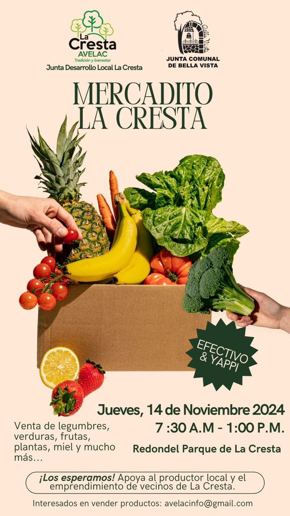 El jueves 14 de noviembre en La Cresta. Los esperamos.