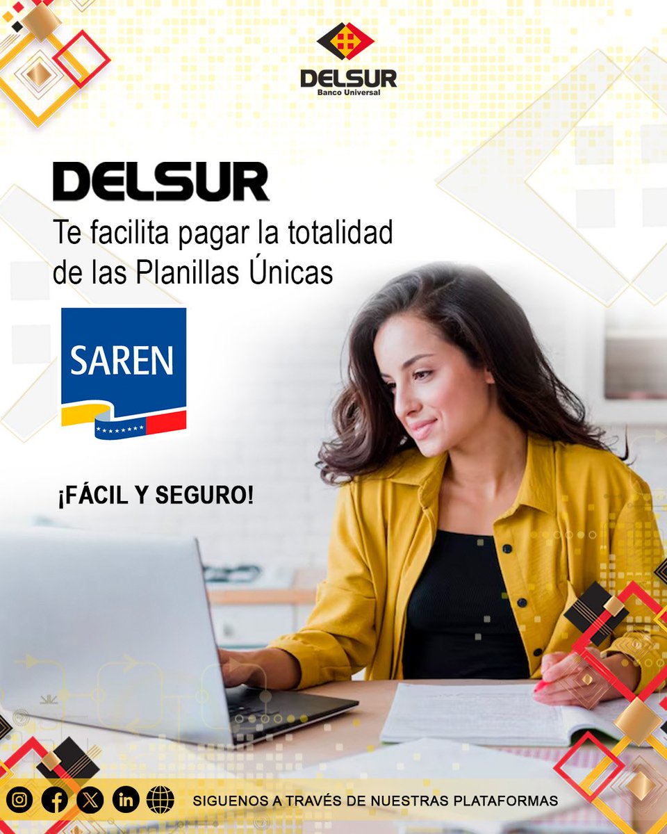 ¡Ahora puedes pagar tu servicio Saren de manera fácil y rápida a través de DELSUR Online! 
Hemos añadido una nueva opción en pago de servicios . Con solo unos clics podrás pagar tu Planilla Saren desde la comodidad de tu hogar
#DELUR #Saren #PagosEnLínea #Facilidad #Conectividad