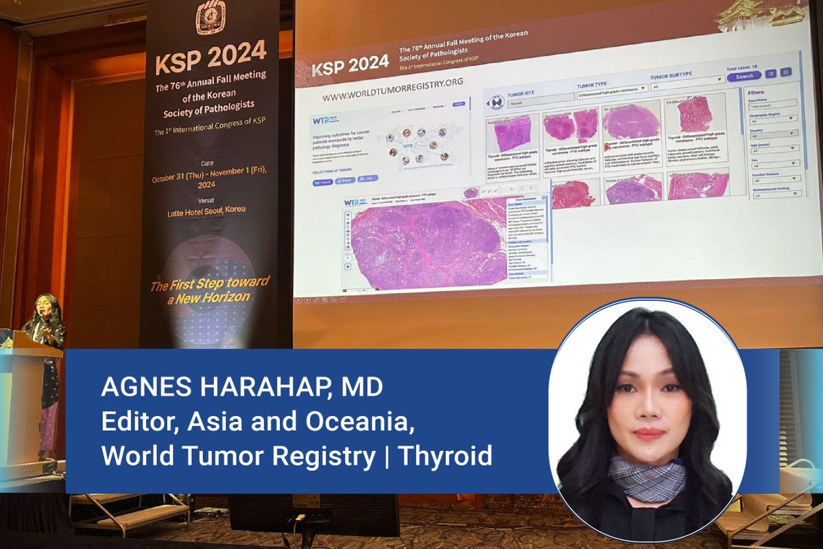 🌏 Grateful to our WTR team for sharing our free-access educational resource globally! Last week, our Asia &amp; Oceania Editor, Dr. Agnes Harahap, presented WTR at the 76th Annual Fall Meeting of the Korean Society of Pathology / 1st International Congress of KSP in Seoul.  #WTR