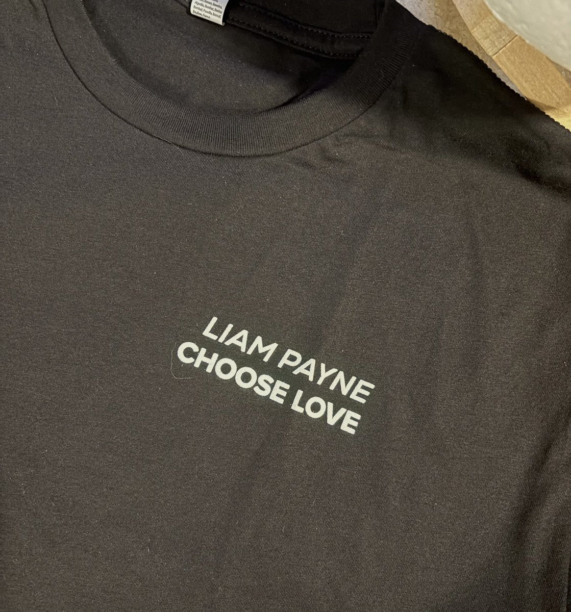 BieberLagoon's tweet photo. my choose love x liam payne shirt arrived today 
it’s perfect 
🤍🪽 https://t.co/Me7J8RfxwS